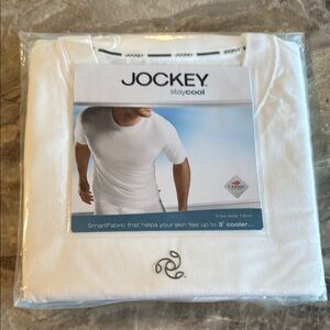 Jockey Staycool White Men's Crewnecks 2-pack